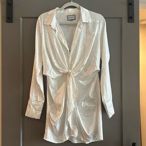 White Silky Mini Dress